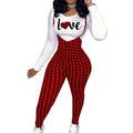 S390660 white casual houndstooth print set