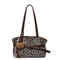 2025 new autumn/winter women's retro leopard print handbag - versatile shoulder bag, light luxury texture, perfect for work and commuting