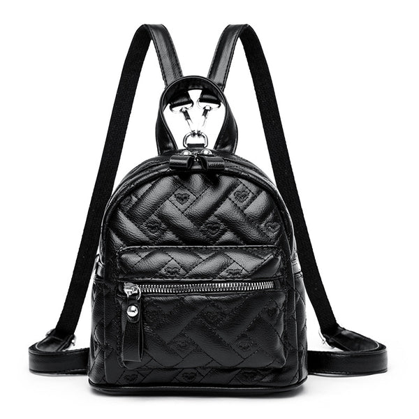 Texture trend casual fashion backpack women's new 2025 versatile commuter backpack student bag