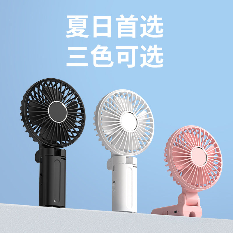 Creative new umbrella fan - portable clip-on fan for outdoor use, usb rechargeable, home desktop foldable mini fan