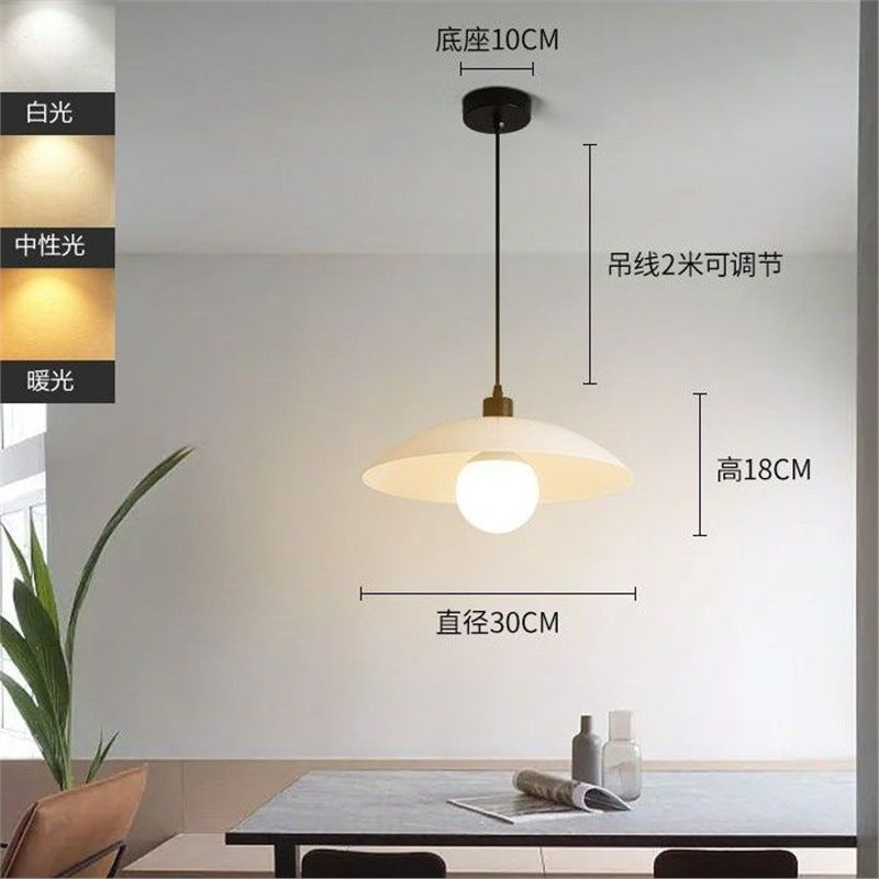Japanese style restaurant chandelier casual modern dining table bar lamp log style bedroom study lamp scandinavian flying saucer small