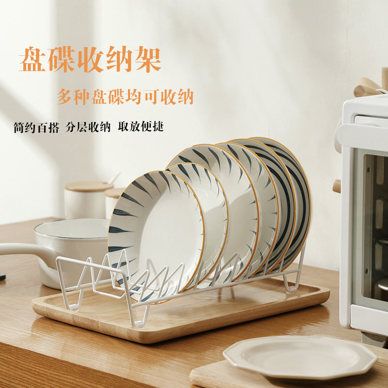 Shelves for bowls and plates in the kitchen Household multi-functional dishes and chopsticks storage rack Countertop drain rack rack