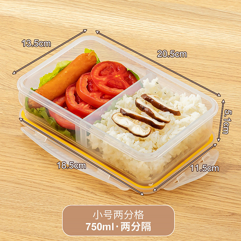 Office workers bring rice compartments, lunch boxes can be heated and sealed in microwave ovens, fresh-keeping boxes, food-grade plastic bento boxes