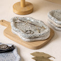 Inspopular photo props jewelry storage tray display tray electroplated silver tray accessible luxury ceramic jewelry ornaments