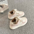 2026 new spring/autumn korean style casual sneakers - factory direct thick-soled white shoes - women's versatile bread shoes for wholesale