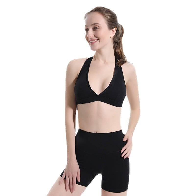 Naked feeling tummy control sexy peach butt fitness pants outdoor cycling running three-quarter pants fitness shorts yoga shorts for women