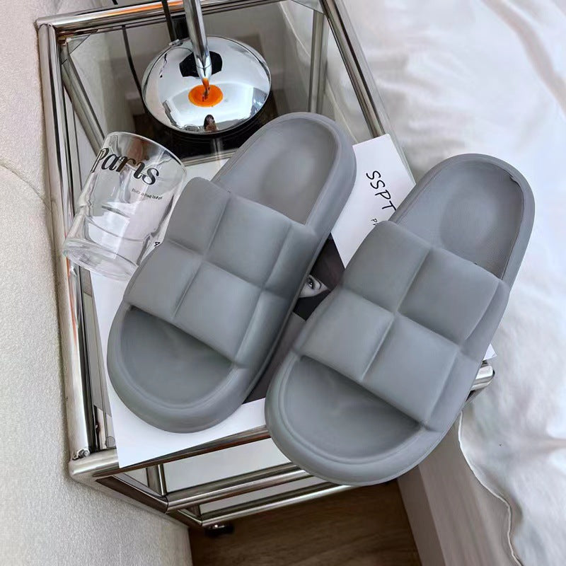 New eva cloud slides: stylish, comfortable, and non-slip summer slippers for women and men. perfect for indoor, bathroom, and outdoor wear. odor-resistant and ideal for couples