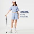 Summer moisture-wicking workout running shorts - women's casual commute elastic waist loose yoga pants d25024