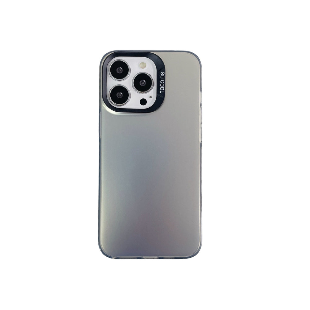 Imd color silver apple 16 pro compatible minimalist solid color phone case iphone 12/xs max matte pc protective cover