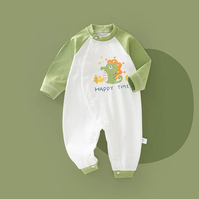 Baby rompers - spring/autumn collection - unisex long sleeve outfit - perfect for first steps & early autumn - trendy & adorable sleepwear
