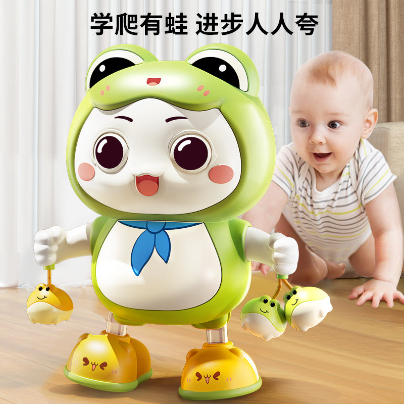 Kids' frog dancing robot toy with lights, singing, educational early learning machine, gift for boys and girls ages 0-3