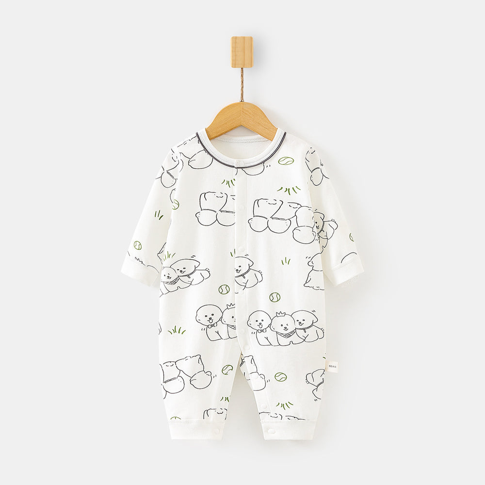 Babibele baby long-sleeve romper, 100% cotton, spring/autumn, snap-crotch bodysuit, class a, infant/toddler, spring/summer crawling suit