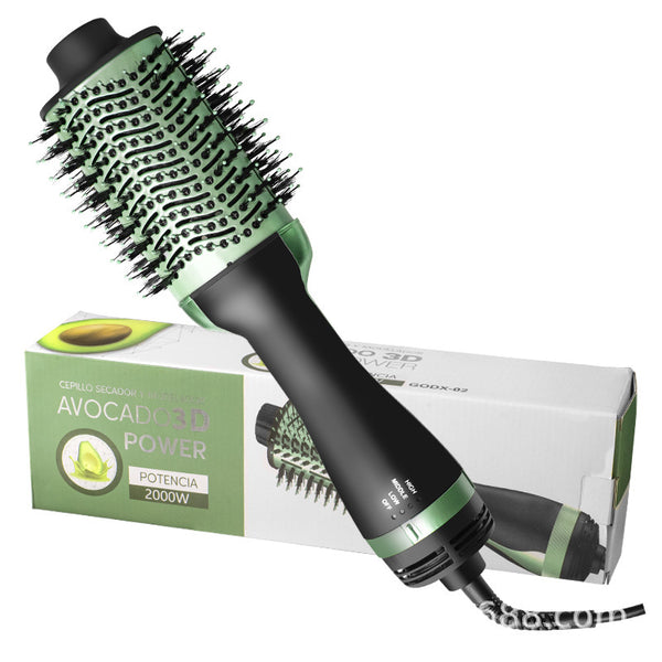 Popular 4-in-1 hot air comb, multi-functional lazy hair dryer, negative ion curling iron, hair styling, straight hair comb.