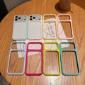 Suitable for apple 17pro mobile phone case macaron diy card photo frame case multi-color glossy iphone18 starry sky case