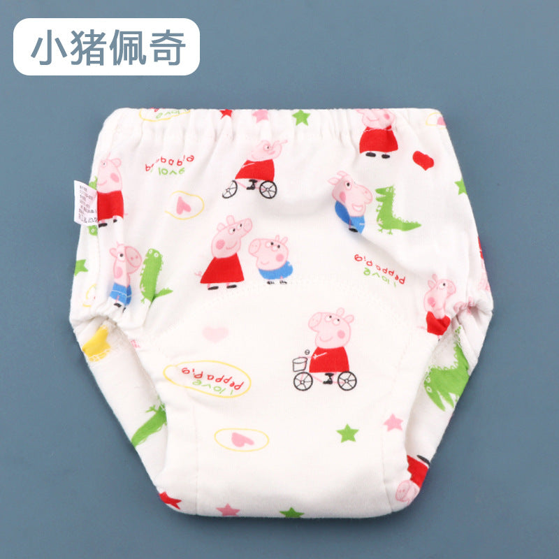 Wholesale washable six-layer gauze diaper pocket learning pants baby cloth diapers breathable diaper baby training pants