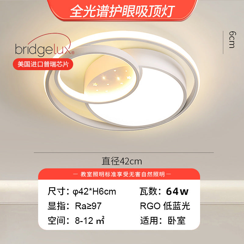 Living room main light cream wind Guangdong Zhongshan lighting factory direct sales modern simple atmosphere ceiling light whole house package