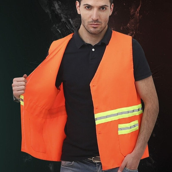 Construction clothes, sanitation, reflective clothes, vest, cleaning workers, garden safety clothes, sanitation workers, vest, reflective vest, breathable