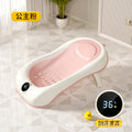 Baby bath support lounger - newborn bathtub with sit & lie down options, baby bath net, temperature-sensitive bath rack