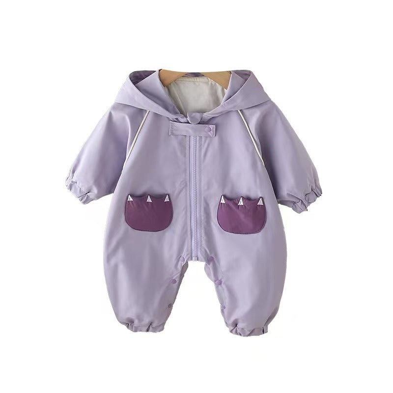 Spring & fall baby cute new arrival baby clothes outwear super cute jumpsuit outwear jacket ha shirt crawling suit