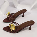 pointed european and american high heels for women outwear 2026 summer new arrivalplus sizesexy stiletto slippers for women