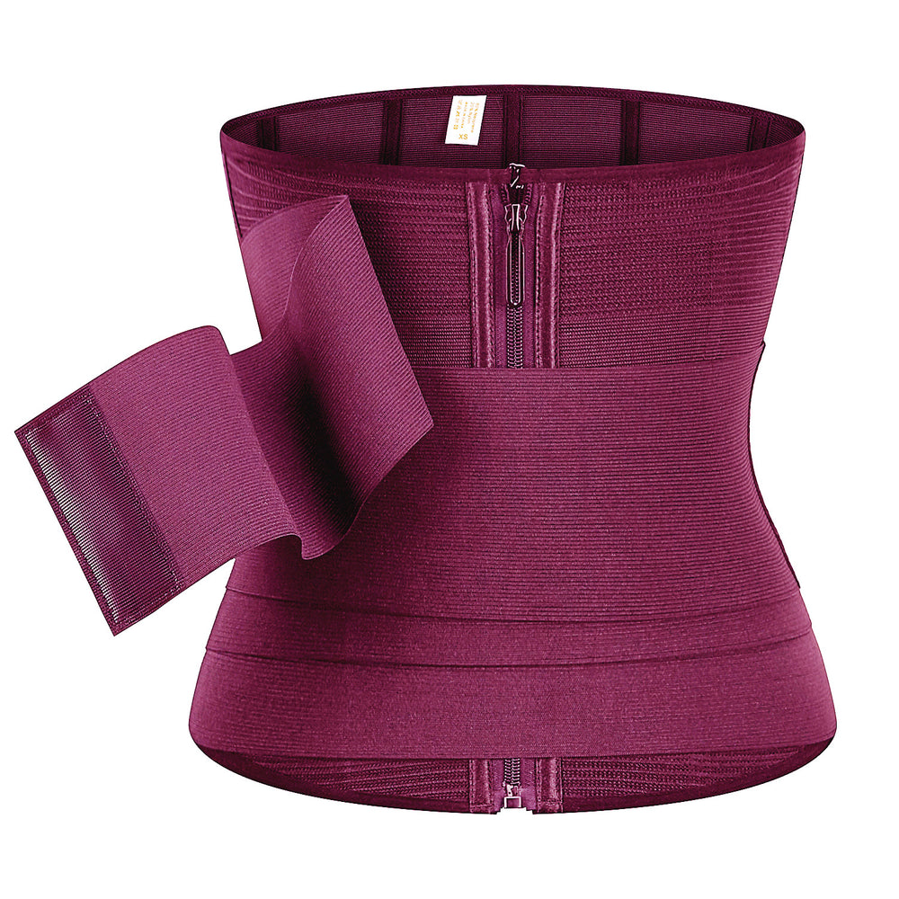 Detachable strap tight waistband abdominal belt sports shaping zipper waist clip waist support belt body shaping garment for women