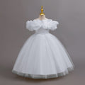 Ready-to-ship new off-the-shoulder sequin evening gown wedding dress princess dress piano performance dress for girls/kids