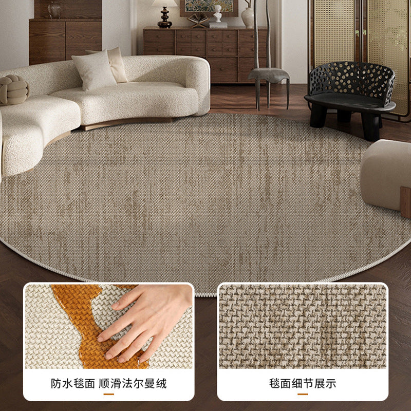 Carpet living room bedside sofa bedroom no-wash and wipeable round  new style accessible luxuryclassy sense no-maintenance floor mat