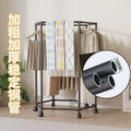 360-degree movablerotate coat rack floor-standing bedroom indoor clothes storage balcony clothes drying rack thickened load-bearing