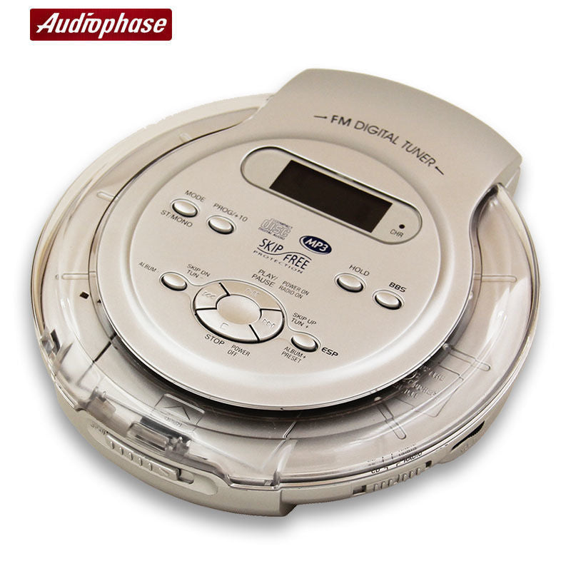 Brand new audiophase portable cd player - supports english cds