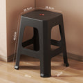 【festive leisure stool】sleek black - seat height 48cm