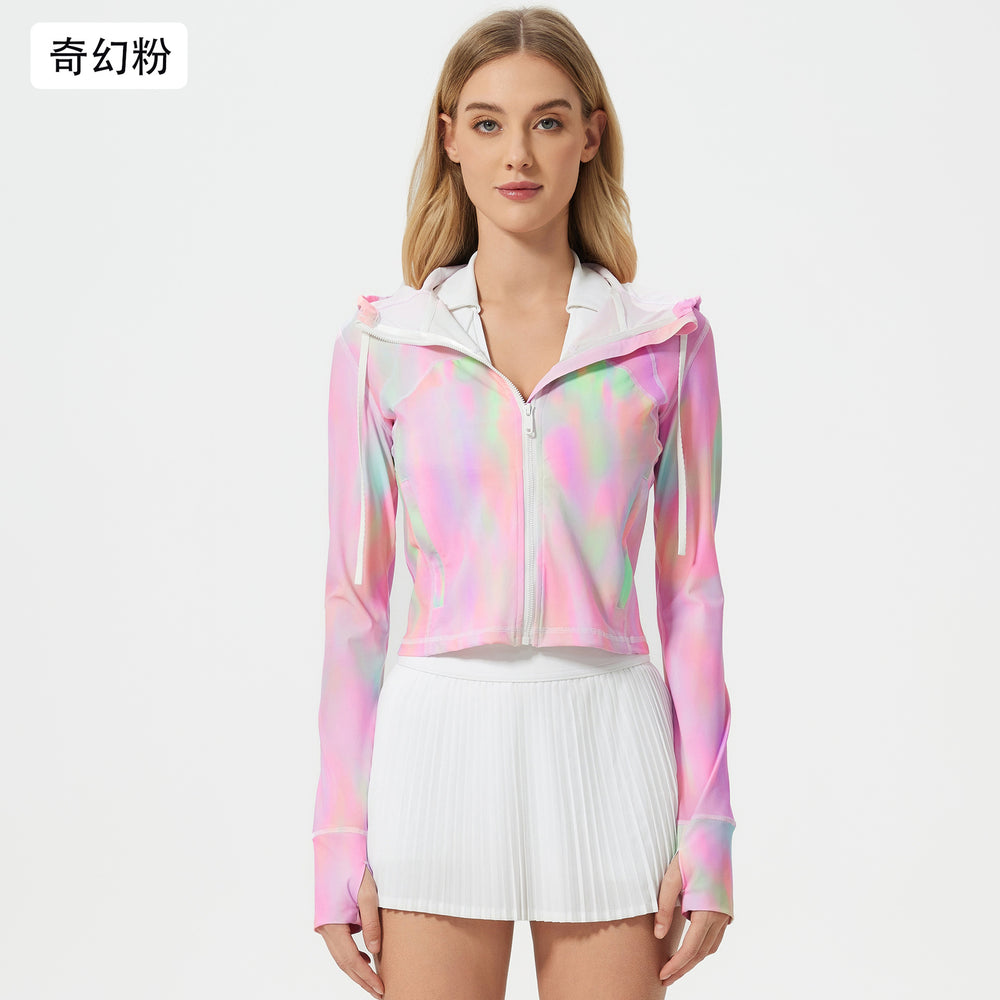 Summer cooling outdoor sun protection uv-resistant skin jacket - lightweight, quick-drying, breathable, hooded sun shirt for women d25018