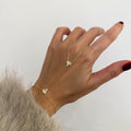 new arrival leaf mitten bracelet bridal jewelry casualclassy sense diamond-encrusted hand chain for women