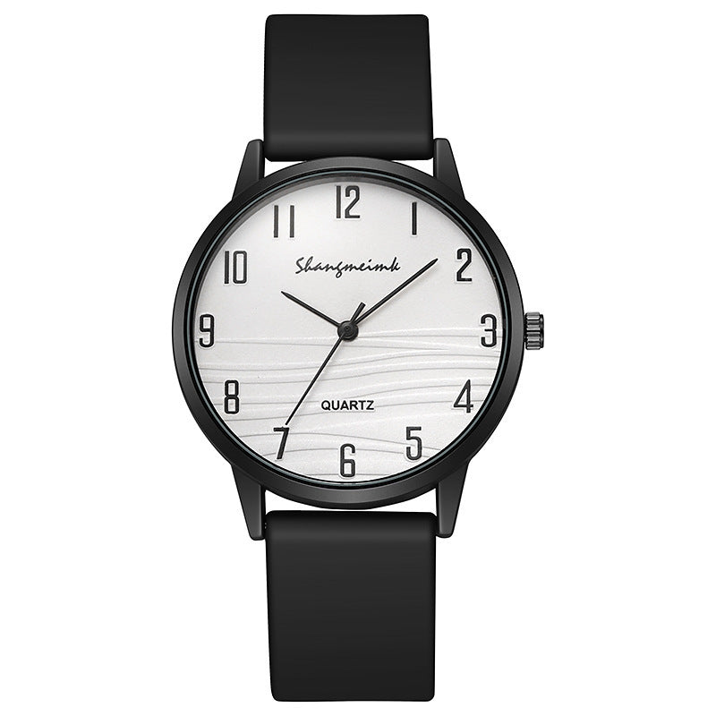 new casual minimalist jelly color women's watch student fashion round silicone strap quartz watch for girls