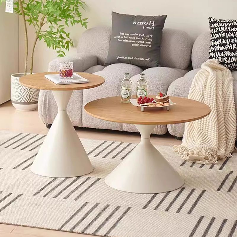 Cream style coffee table for homenormcore living room small apartment modern casualclassy round coffee table