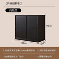 Solid wood sideboard low cabinet wall-mounted tea cabinet medieval style skeleton line storage cabinet side cabinet for home living room storage cabinet