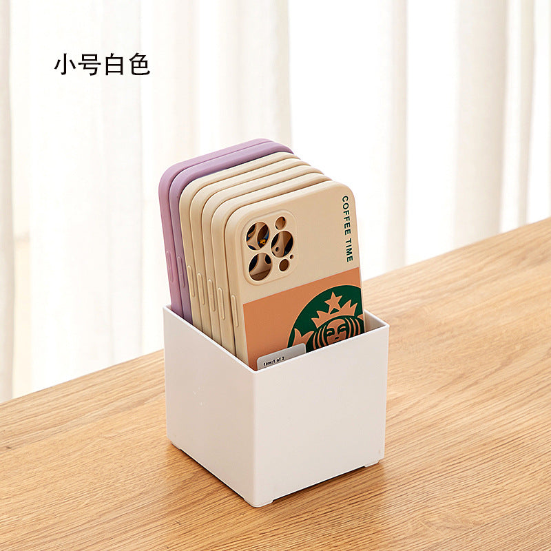 Office coffee tea bag desktop storage box transparent plastic sundries stationery cosmetics mobile phone case storage box