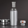 New arrival pure titanium thermos cup large capacity portable health stew tea cup water cup business high value cup tea cup