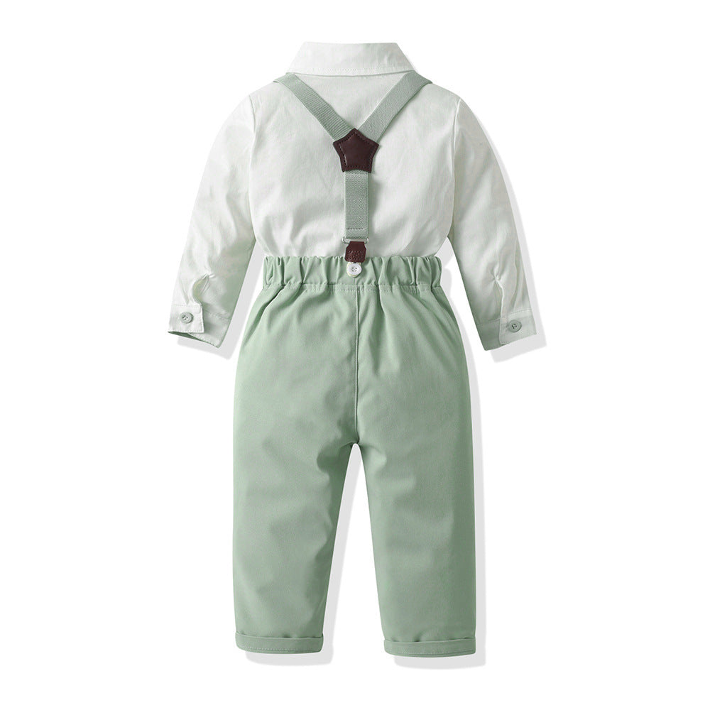 Kids' formal wear: autumn suit set for flower boys, little boys' host outfit, piano performance costume, kindergarten performance dress
