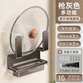 No punching wall hanging kitchen shelf chopping board kitchen pot lid rack wall storage punching chopping board chopping board rack