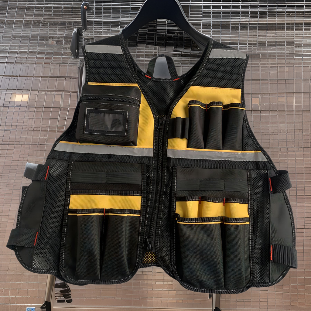 Custom vest tool kit Vest electrician woodworking hardware tool bag Labor insurance Repair work bag Storage