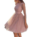 summer new arrivals: european and american style fashion long sleeve dress - high waist cocktail party evening gown