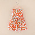new summer children's wear cute printed dress little girl cotton silk princess dress baby girl sundress