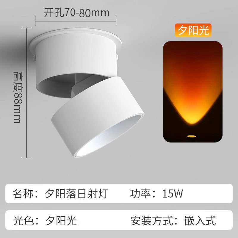 Popular sun never sets entrance porch light wall washer surface mounted spotlight creative sunset red corridor aisle atmosphere light