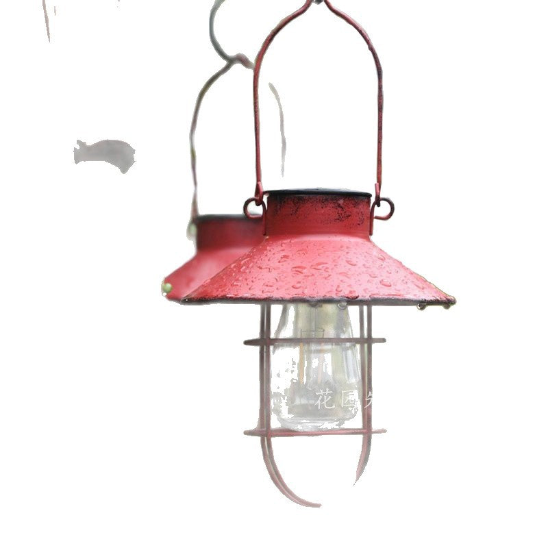Solar powered hanging lanterns - outdoor garden balcony decor - waterproof, atmospheric, retro style - perfect for patio and garden lighting
