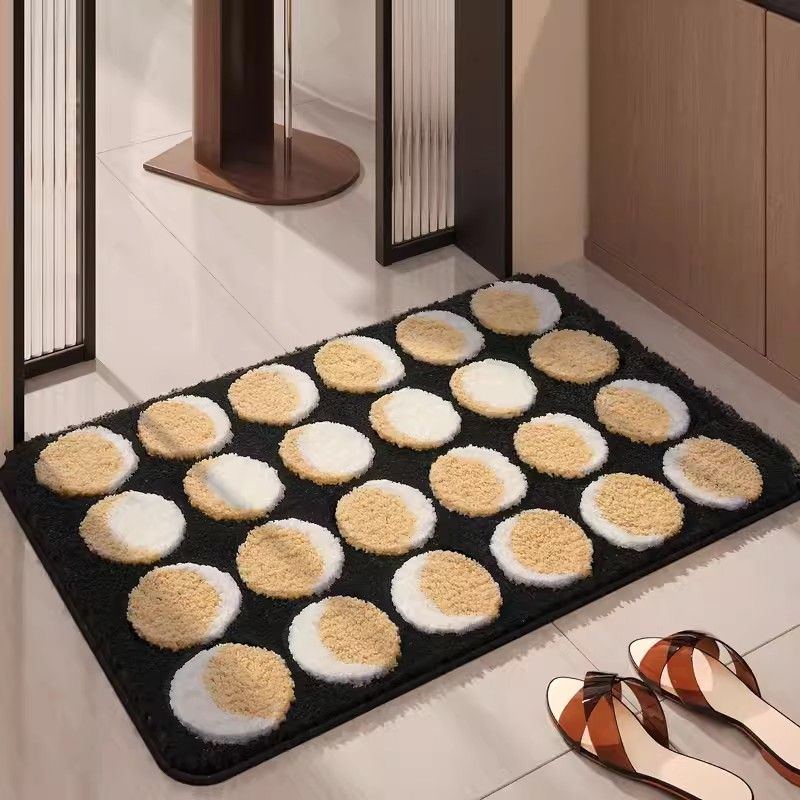 Bathroom absorbent mat, bathroom floor mat, for home door entrance non-slip foot mat, toilet bathroom quick-drying carpet door mat