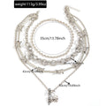 Clavicle necklace wholesale street cool hip hop skull pendant niche design sense thorns bamboo section stacked sweater chain