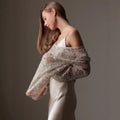 new european and american  style long-sleeve urban casual colorful hollow-out loose fit pullover sequin top for women