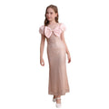 European and american high-end girls' formal dress, new puff sleeve sequin maxi dress, bodycon skirt, children's princess dress, custom  order