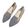 Exportplus sizeflats shoes women's  spring pointed toe fashion fly knit flats slip-on casual slip-on flats