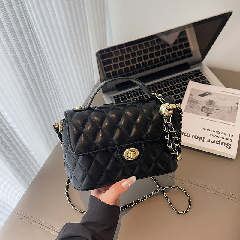 Cross-border foreign style rhombus small bag women's 2025 new fashionable versatile small square bag summer niche shoulder messenger bag